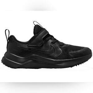 Kids Nike Cosmic Runner Black Athletic Sneaker with Hook-and-Loop Size 13